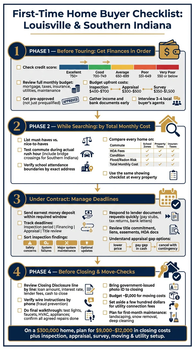 First-Time Home Buyer Checklist: Louisville & Southern Indiana